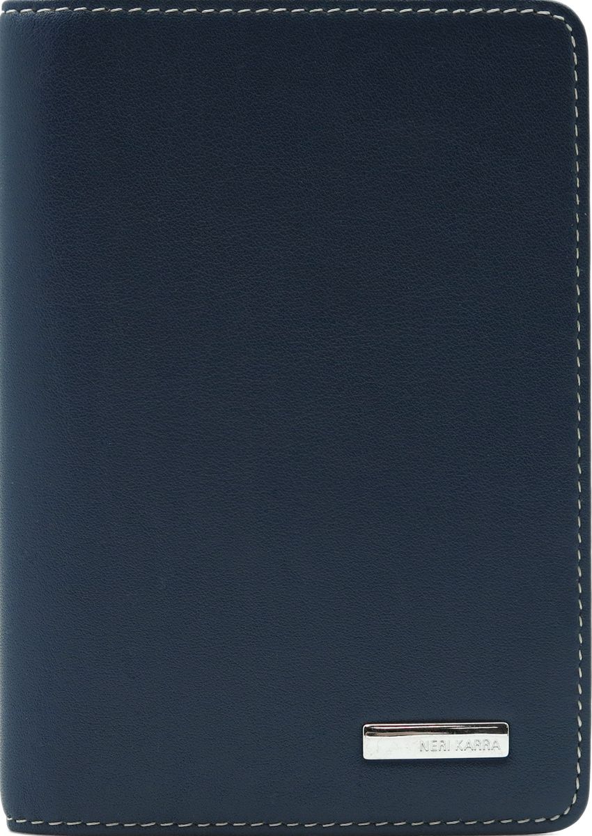 Обложка для паспорта Neri Karra, цвет: синий. 0037 3-01.09/65
