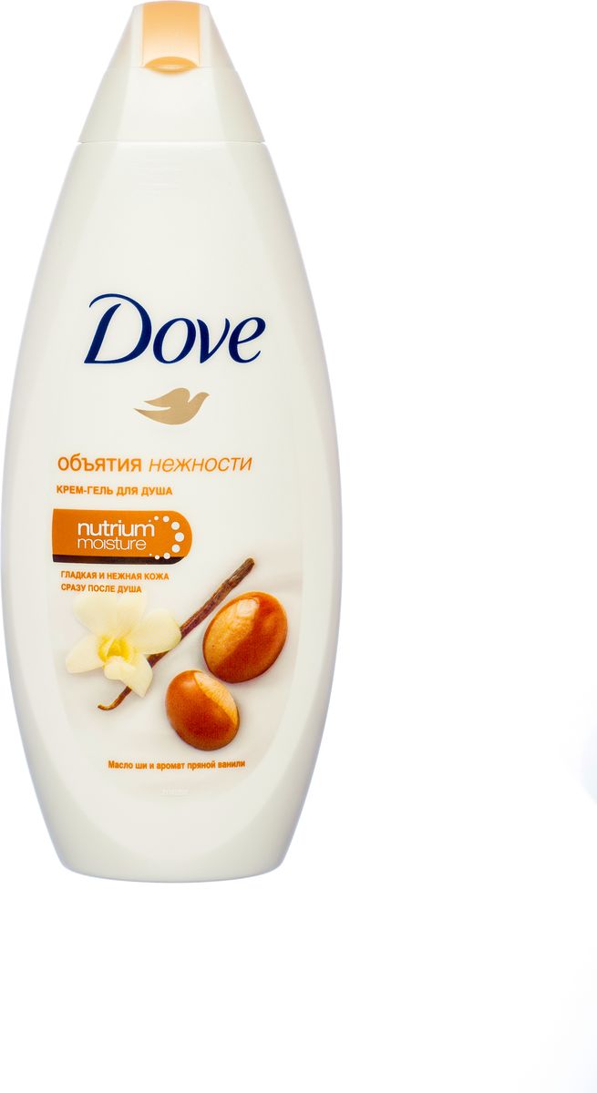 Dove Гель для душа Масло Ши и Пряная Ваниль 250 мл21145684 Dove Гель для душа Масло Ши и Пряная Ваниль 250 мл21145684Масло ши смягчает кожу, защищает ее от воздействия окружающей среды, питает и разглаживает неровности. Пряный аромат ванили создает загадочную ауру гармонии и умиротворения.Dove делает Вашу кожу гладкой и нежной сразу после душа благодаря уникальному сочетанию ухаживающих компонентов NutriumMoisture, которые обеспечивают больше естественного питания для Вашей кожи, чем большинство гелей для душа.