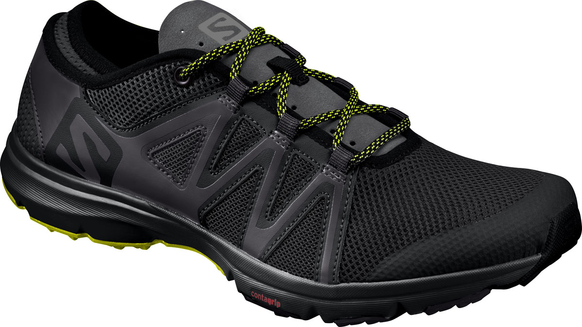 Кроссовки мужские Salomon Crossamphibian Swift, цвет: черный. L39470900. Размер 10 (43)L39470900 Кроссовки мужские Salomon Crossamphibian Swift, цвет: черный. L39470900. Размер 10 (43)L39470900Мужские кроссовки от Salomon - прекрасно дополнят ваш спортивный образ. Модель, выполненная из искусственной кожи и сетчатого текстиля, дарит комфорт и легкость во время ходьбы или бега. Верх изделия оформлен эластичной шнуровкой, которая надежно фиксирует обувь на ноге. Подкладка из текстиля, обеспечит комфорт и уют вашим ногам. На заднике и язычке, кроссовки декорированы логотипом бренда. Рифленая подошва обеспечит прочное сцепление с любой поверхностью. В таких кроссовках вашим ногам будет комфортно и уютно.