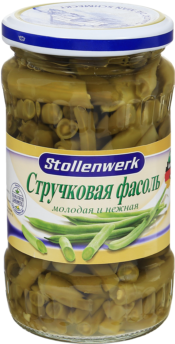 Stollenwerk стручковая фасоль молодая и нежная, 330 г stollenwerk горошек молодой деликатесный 720 мл