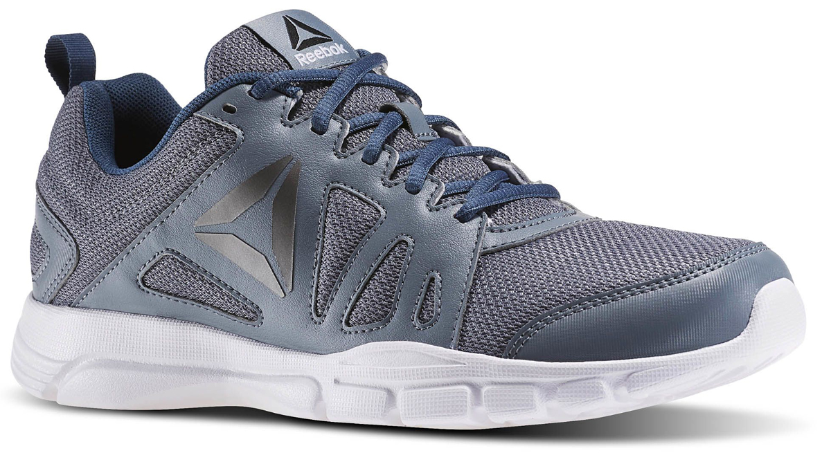 Кроссовки мужские для фитнеса Reebok Trainfusion Nine 2, цвет: серый. BD4797. Размер 12 (46,5)BD4797 Кроссовки мужские для фитнеса Reebok Trainfusion Nine 2, цвет: серый. BD4797. Размер 12 (46,5)BD4797Кроссовки Reebok Trainfusion Nine 2 созданы для тренировок. Эти кроссовки рассчитаны на большие нагрузки. Легкий верх обеспечивает эффективную вентиляцию, а стельки с технологией Memory Tech - комфорт без компромиссов. Кожаный верх с сетчатыми вставками обеспечит надежную поддержку и вентиляцию. Низкий дизайн гарантирует полную свободу движений. Стелька с технологией Memory Tech для непревзойдённого комфорта. Литая промежуточная подошва из ЭВА эффективно поглощает энергию удара.