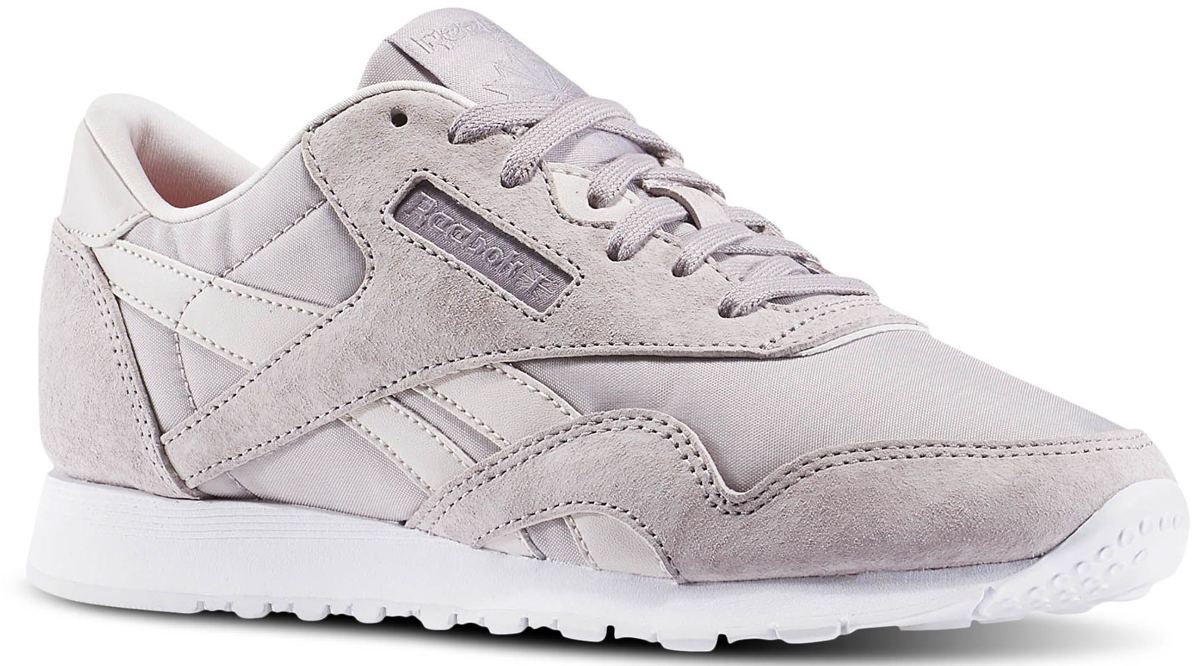 Кроссовки женские Reebok Cl Nylon X Face, цвет: серый. BD2682. Размер 6,5 (37)BD2682 Кроссовки женские Reebok Cl Nylon X Face, цвет: серый. BD2682. Размер 6,5 (37)BD2682Утонченный силуэт кроссовок Reebok Cl Nylon X Face - основа самого яркого образа. Дизайн в коллаборации с брендом FACE Stockholm выводит эту оригинальную модель на новый уровень. Замша и нейлон отлично дополняют классический образ. Низкий дизайн создает классический образ. Формованная промежуточная подошва из ЭВА обеспечивает оптимальную амортизацию. Стойкая к истиранию резиновая подошва отличается высокой прочностью. Формованная стелька из пеноматериала для дополнительной амортизации и комфорта