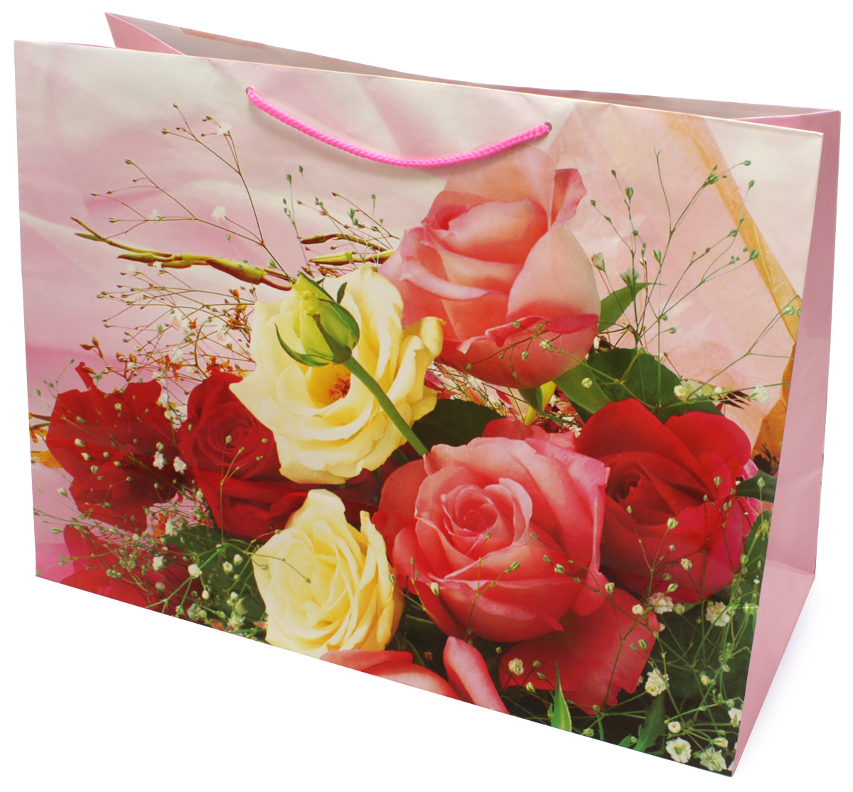 Пакет подарочный МегаМАГ Mix. Цветы, 56 х 41 х 24 см. 903/904 XXLH903/904 XXLH Пакет подарочный МегаМАГ Mix. Цветы, 56 х 41 х 24 см. 903/904 XXLH903/904 XXLHПодарочный пакет МегаМАГ, изготовленный из плотной ламинированной бумаги, станет незаменимым дополнением к выбранному подарку. Для удобной переноски на пакете имеются ручки-шнурки.Подарок, преподнесенный в оригинальной упаковке, всегда будет самым эффектным и запоминающимся. Окружите близких людей вниманием и заботой, вручив презент в нарядном, праздничном оформлении.