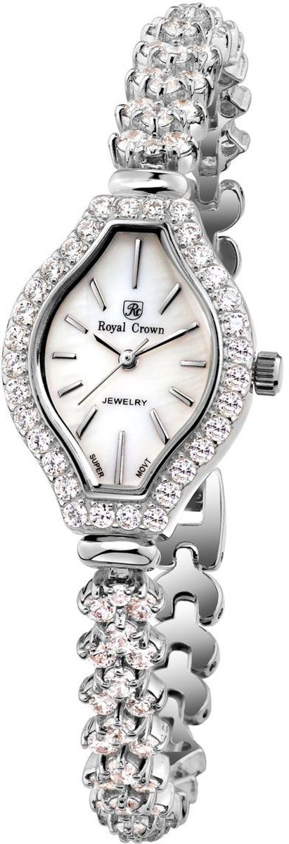 Часы наручные женские Royal Crown, цвет: серебристый. 63815-RDM-5
