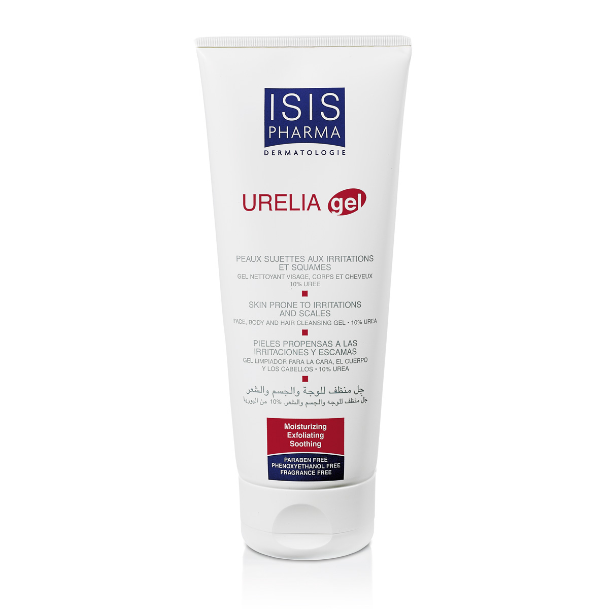 Isispharma Гель Urelia gel для мытья лица, тела и волос для сухой кожи, склонной к раздражению и шелушению 200 мл