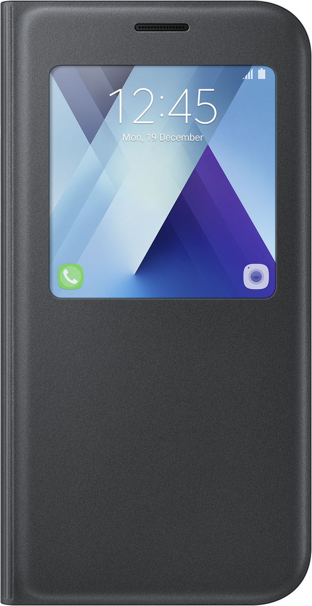 Samsung EF-CA720 S-View Standing чехол для Galaxy A7 (2017), BlackEF-CA720PBEGRU Samsung EF-CA720 S-View Standing чехол для Galaxy A7 (2017), BlackEF-CA720PBEGRUЧехол-книжка Samsung S-View Standing для Samsung Galaxy A7 2017 c квадратным окошком надежно защитит ваш смартфон от пыли, грязи, царапин, оставив при этом свободный доступ ко всем разъемам устройства. Также имеется возможность использования чехла в виде настольной подставки. Чехол Samsung S-View Standing - это стильная и элегантная деталь вашего образа, которая всегда обращает на себя внимание среди множества вещей.