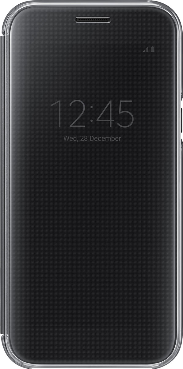 Samsung EF-ZA520 ClearView чехол для Galaxy A5 (2017), BlackEF-ZA520CBEGRU Samsung EF-ZA520 ClearView чехол для Galaxy A5 (2017), BlackEF-ZA520CBEGRUSamsung ClearView, созданный специально для модели смартфона Galaxy A5 2017, позволяет идти в ногу со временем и является одной из разновидностей умных чехлов. Чехол надежно защищает смартфон со всех сторон, включая экран, от царапин, пыли и повреждений. При этом защиту экрана обеспечивает прозрачная крышка из оргстекла, покрытого лаком. Она настолько функциональна, что сквозь нее виден весь дисплей целиком. Так вы всегда будете в курсе происходящего: новостей, времени, погоды, входящих сообщений и уведомлений. Чехол на страже вашего времени - при звонке не нужно открывать чехол - прозрачная лаковая поверхность чехла реагирует на прикосновения и позволяет вам ответить на важные звонки, не открывая крышки смартфона.