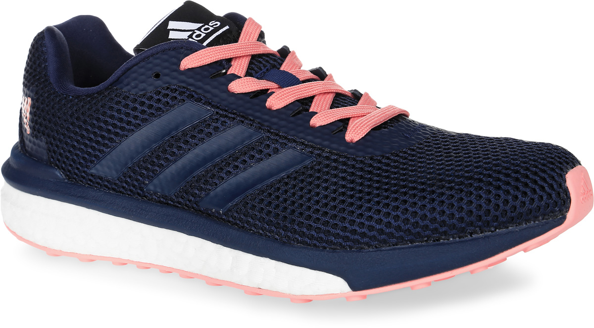 Кроссовки для бега женские adidas Performance Vengeful W, цвет: темно-синий. BB1637. Размер 6 (38)BB1637 Кроссовки для бега женские adidas Performance Vengeful W, цвет: темно-синий. BB1637. Размер 6 (38)BB1637Кроссовки для бега adidas Performance Vengeful W выполнены из сетчатого текстиля и оформлены фирменными накладками из полимера. Шнурки надежно зафиксируют модель на ноге. Внутренняя поверхность из мягкого текстиля комфортна при движении. Стелька из легкого ЭВА-материала с поверхностью из текстиля оснащена дополнительной поддержкой, которая обеспечит лучшую устойчивость. Подошва изготовлена из легкой и пластичной резины, которая адаптируется к особенностям приземления . Поверхность подошвы дополнена протектором.