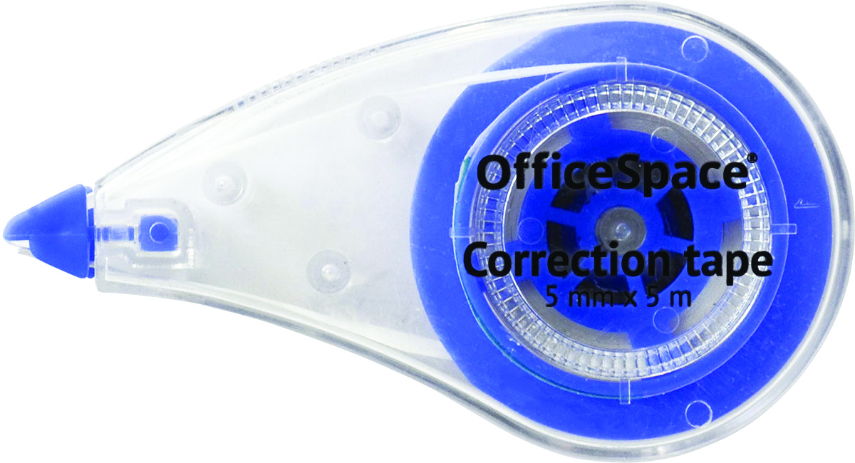 OfficeSpace Корректирующая лента 5 мCT55_1880 OfficeSpace Корректирующая лента 5 мCT55_1880Корректирующее средство OfficeSpace в виде ленты шириной 5 мм. Длина ленты 5 метров. После нанесения не требует времени на высыхание, наносится ровным слоем, потребляется экономично.