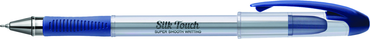 Berlingo Ручка шариковая Silk Touch синяяCBp_60872 Berlingo Ручка шариковая Silk Touch синяяCBp_60872Ручка шариковая Berlingo Silk Touch с прозрачным корпусом, пластиковым клипом и мягким резиновый гриппом препятствует скольжению пальцев и обеспечивает комфортное письмо.Диаметр пишущего узла - 0,6 мм. Чернила пониженной вязкости обеспечивают мягкое письмо. Утолщенный стержень предоставляет рекордную длину письма.