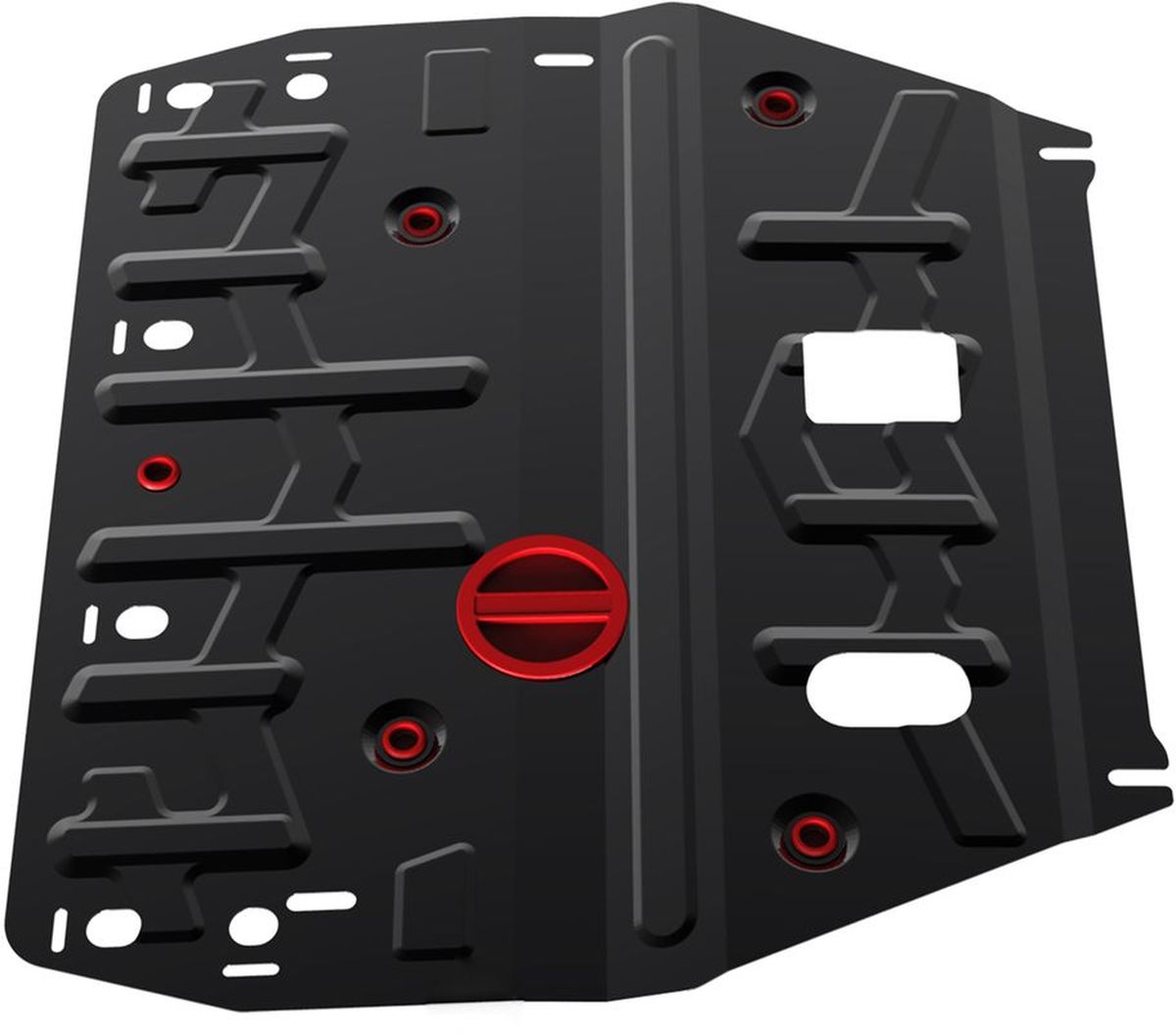 Защита картера и КПП Автоброня Hyundai i40 2012-2015, 2015-, сталь 2 мм111.02342.1 Защита картера и КПП Автоброня Hyundai i40 2012-2015, 2015-, сталь 2 мм111.02342.1Защита картера и КПП Автоброня Hyundai i40, V - 2,0 2012-2015, 2015-, сталь 2 мм, комплект крепежа, 111.02342.1Стальные защиты Автоброня надежно защищают ваш автомобиль от повреждений при наезде на бордюры, выступающие канализационные люки, кромки поврежденного асфальта или при ремонте дорог, не говоря уже о загородных дорогах.- Имеют оптимальное соотношение цена-качество.- Спроектированы с учетом особенностей автомобиля, что делает установку удобной.- Защита устанавливается в штатные места кузова автомобиля.- Является надежной защитой для важных элементов на протяжении долгих лет.- Глубокий штамп дополнительно усиливает конструкцию защиты.- Подштамповка в местах крепления защищает крепеж от срезания.- Технологические отверстия там, где они необходимы для смены масла и слива воды, оборудованные заглушками, закрепленными на защите.Толщина стали 2 мм.В комплекте крепеж и инструкция по установке.