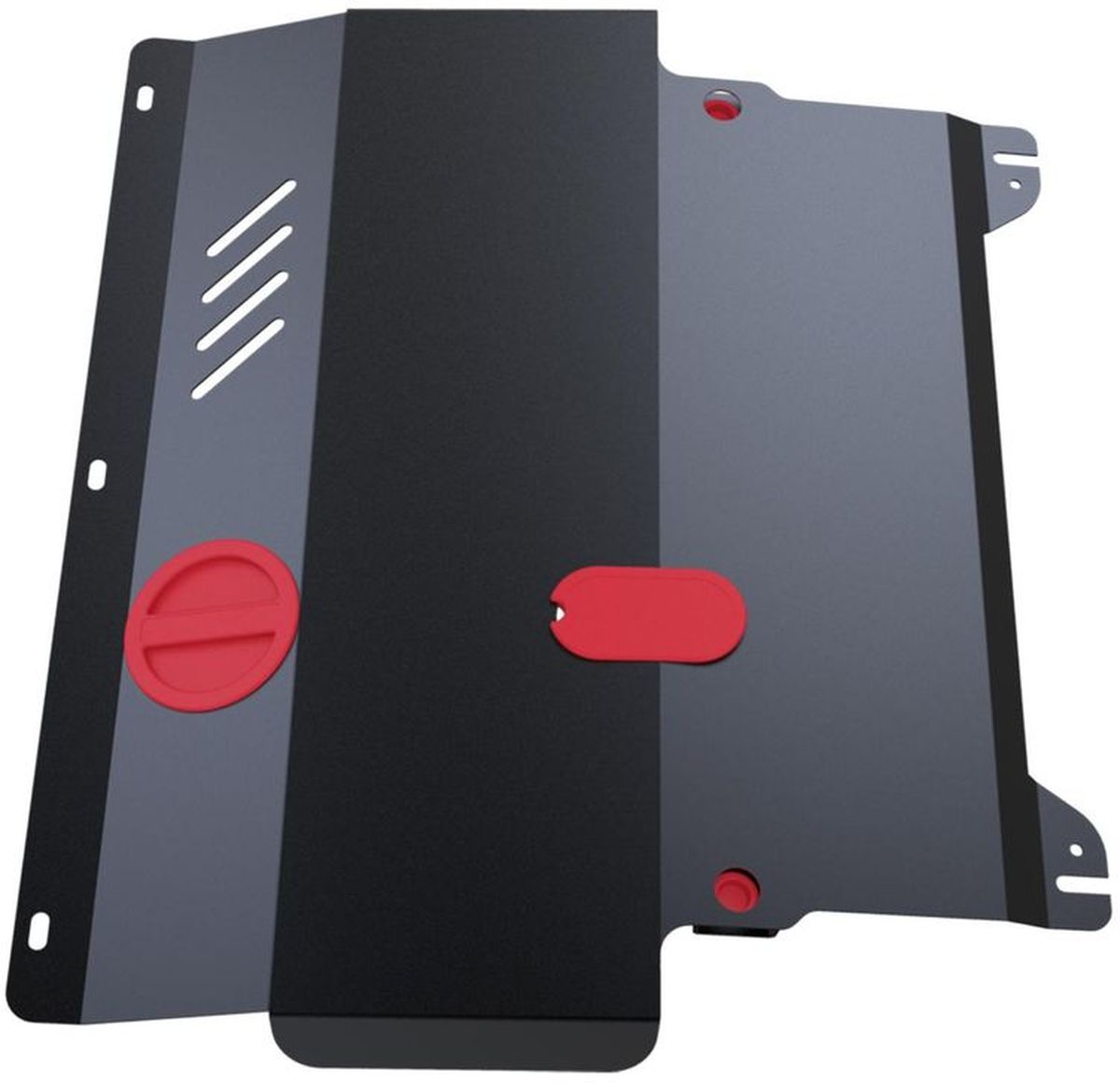 Защита картера и КПП Автоброня Toyota Caldina 2002-2007/Toyota Ipsum 2001-2009/Toyota Matrix 2003-2008/Toyota Noah 2001-2007, сталь 2 мм111.05742.1 Защита картера и КПП Автоброня Toyota Caldina 2002-2007/Toyota Ipsum 2001-2009/Toyota Matrix 2003-2008/Toyota Noah 2001-2007, сталь 2 мм111.05742.1Защита картера и КПП Автоброня для Toyota Caldina 4WD 2002-2007/Toyota Ipsum 2WD, 4WD, V - 2,4 2001-2009/Toyota Matrix, V - 1.8 2003-2008/Toyota Noah 4WD, V - 2,0 2001-2007, сталь 2 мм, комплект крепежа, 111.05742.1Стальные защиты Автоброня надежно защищают ваш автомобиль от повреждений при наезде на бордюры, выступающие канализационные люки, кромки поврежденного асфальта или при ремонте дорог, не говоря уже о загородных дорогах.- Имеют оптимальное соотношение цена-качество.- Спроектированы с учетом особенностей автомобиля, что делает установку удобной.- Защита устанавливается в штатные места кузова автомобиля.- Является надежной защитой для важных элементов на протяжении долгих лет.- Глубокий штамп дополнительно усиливает конструкцию защиты.- Подштамповка в местах крепления защищает крепеж от срезания.- Технологические отверстия там, где они необходимы для смены масла и слива воды, оборудованные заглушками, закрепленными на защите.Толщина стали 2 мм.В комплекте крепеж и инструкция по установке.Уважаемые клиенты!Обращаем ваше внимание на тот факт, что защита имеет форму, соответствующую модели данного автомобиля. Наличие глубокого штампа и лючков для смены фильтров/масла предусмотрено не на всех защитах. Фото служит для визуального восприятия товара.