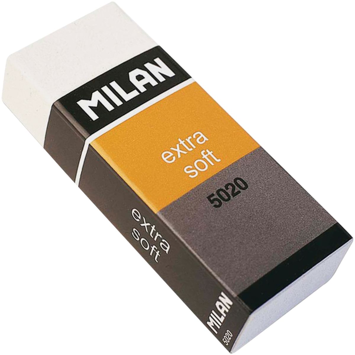 Milan Ластик Extra Soft 5020 прямоугольныйCPM5020 Milan Ластик Extra Soft 5020 прямоугольныйCPM5020Ластик Milan Extra Soft 5020 - это особо мягкий ластик с великолепными абсорбирующими свойствами. Удобная защитная пленка и бумажный держатель защищают от загрязнения. Рекомендуется для работы с любыми видами мягких художественных карандашей, включая уголь и сангину.
