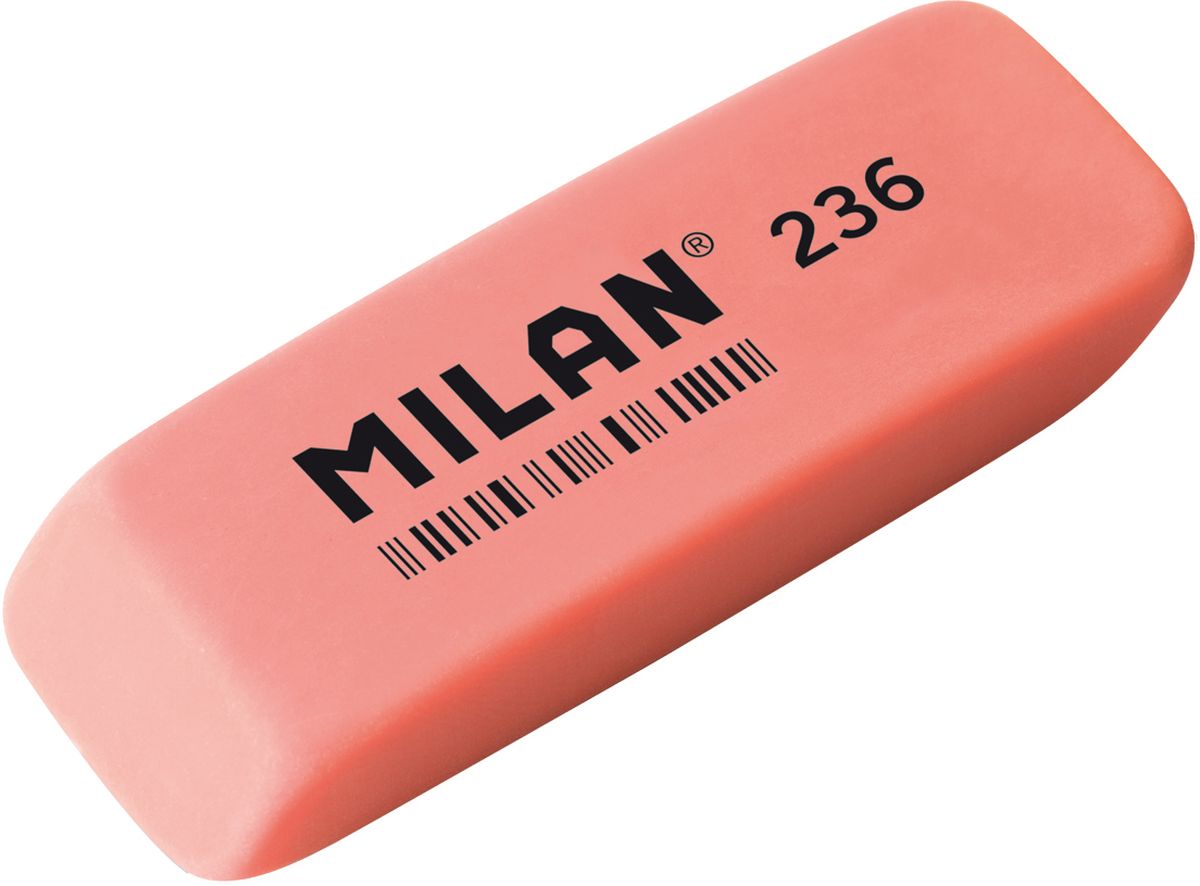 Milan Ластик 236 цвет коралловыйCPM236 Milan Ластик 236 цвет коралловыйCPM236Ластик Milan станет незаменимым аксессуаром на рабочем столе не только школьника или студента, но и офисного работника.Ластик имеет прямоугольную форму с двумя скошенными краями, которые предназначены для более точного стирания.Ластик обеспечивает высокое качество коррекции и не повреждает поверхность бумаги.