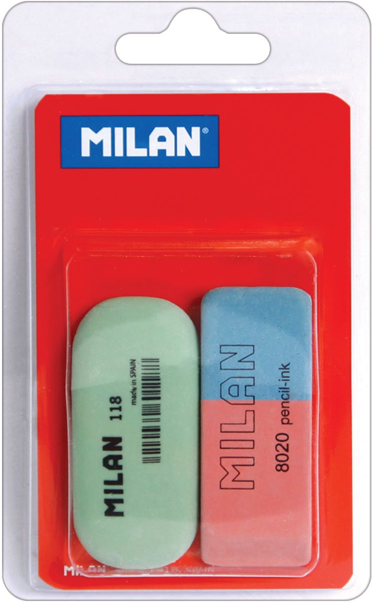 Milan Набор ластиков 8020 и 118 2шт