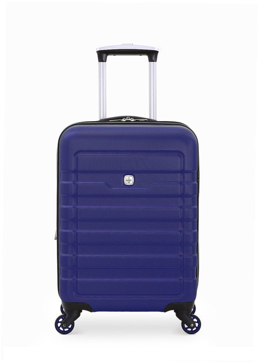 Чемодан SwissGear Tresa, цвет: синий, 38 л6581343154 Чемодан SwissGear Tresa, цвет: синий, 38 л6581343154Эргономичность,качество и удобство в использовании — 3 основополагающие характеристики чемоданов SWISSGEAR.Высокачественные материалы и строгий контроль на всех этапах производства гарантируют ощущение комфорта и удовольствия от путешествия. SWISSGEARарт. 6581343154Динамичный чемодан SWISSGEAR TRESA 6581343154.Стильный дизайн и сочная раскраска чемодана выполнены на прочном пластике, с фактурной отделкой корпуса. Чемодан имеет 4 колеса для повышенной манёвренности, с максимальным радиусом вращения. Удобная телескопическая ручка из алюминия имеет компактное сложение в специальный отсек. Для удобства транспортировки на чемодане расположены две эргономичные ручки: верхняя и боковая, при боковом хранении на чемодане предусмотрены защитные ножки.Чемодан имеет одно центральное отделение, вещи в котором надёжно фиксирует х-образная резинка и дополнительное отделение в крышке чемодана: закрывается на сетчатый клапан на молнии. Также внутри предусмотрен карман на молнии для хранения мелких принадлежностей.Размер изделия – 35x23x42 см, вместимость – 38 л.