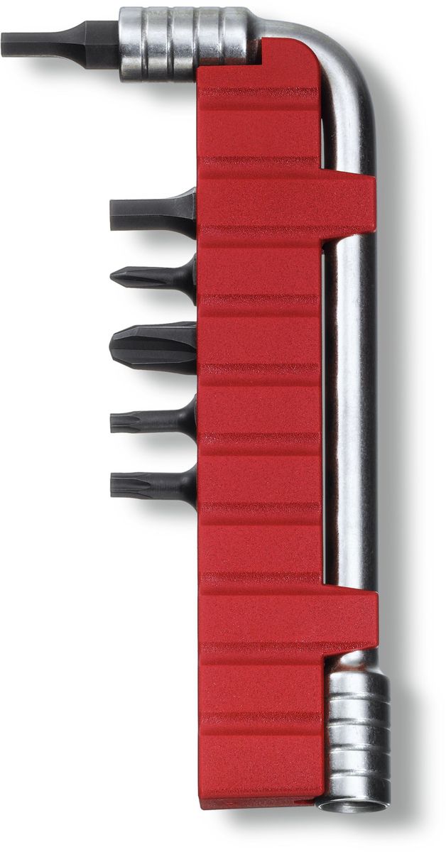 Ключ монтажный Victorinox, с 6 насадками, цвет: серый металлик3.0303 Ключ монтажный Victorinox, с 6 насадками, цвет: серый металлик3.0303Монтажный ключ VICTORINOX с набором из 6 насадок для мультитулов: шестигранник 3, шестигранник 4, крестовая отвёртка 0, крестовая отвёртка 3, насадка Torx 10, насадка Torx 5, нержавеющая сталь