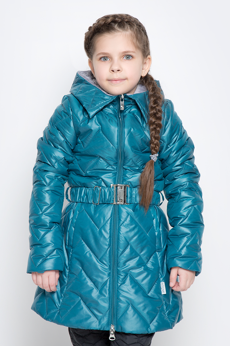 Куртка для девочки Boom!, цвет: бирюзовый. 70007_BOG_вар.2. Размер 98, 3-4 года