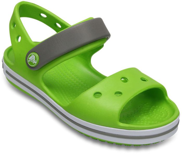 Сандалии детские Crocs, цвет: зеленый. 12856-3K9. Размер C4 (21)