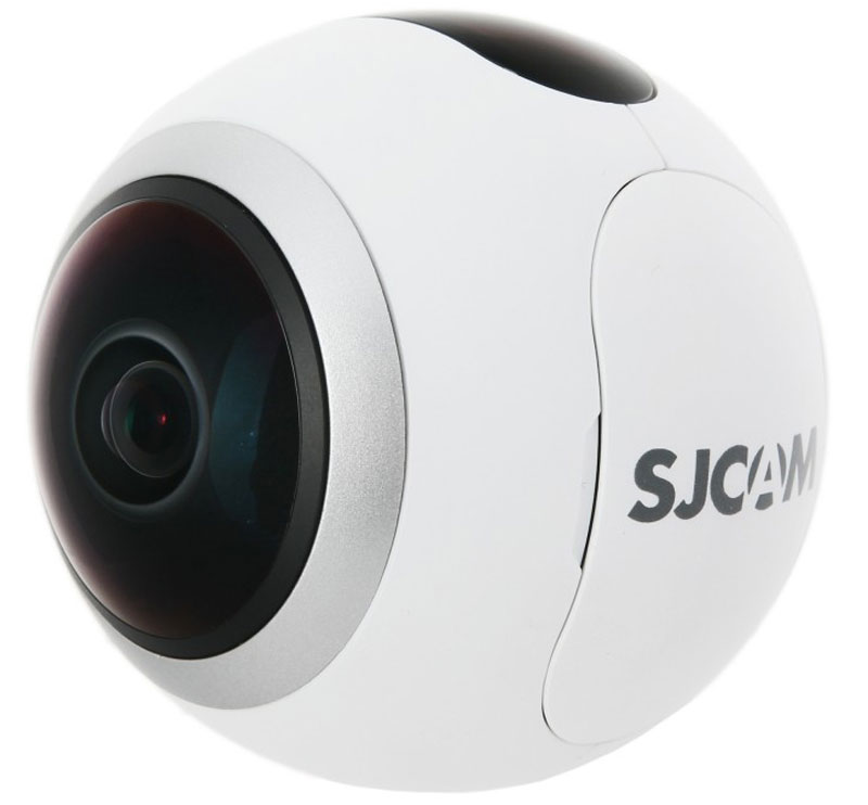 SJCAM SJ360, White экшн-камераSJ360 White SJCAM SJ360, White экшн-камераSJ360 WhiteХотите посмотреть на мир вокруг на 360 градусов, но не знаете как это сделать? В этом вам поможет компактная видеокамера SJCAM SJ360.Основная особенность данной модели вытекает из названия: камера снимает на 360 градусов, что позволяет видеть в отличном качестве все, что происходит вокруг вас. Достигнуть этого позволяет чипсет Novatek 96660, благодаря которому камера снимает в высоком разрешении без ущерба для качества изображения. Датчик 2K Sony CMOS дает возможность использовать разрешение изображения 4032x3024. Разрешение видео составляет 2048x2048 (2K). Линза с 220° SuperViow с углом обзора рыбий глаз позволяет снимать на 360° по горизонтали и на 220° по вертикали. Она также имеет 6 слоев, что позволяет камере успешно устранять блики.Вы совершенно точно найдете для себя подходящий режим сьемки, который позволит сделать ваши фото и видео необычными и интересными. Среди режимов есть: панорама, сфера, полусфера, рыбий глаз, цилиндр и др.Благодаря быстросъёмному аккумулятору увеличенной емкости на 1300 мАч, вы сможете использовать камеру до 2 часов в режиме сьемки, а так же в сложных погодных условиях, в том числе при низких температурах.Благодаря новому, современному приложению SJCAM App, которое вы можете установить на телефонах с операционными системами Android и iOS можно быстро и без труда размещать снятые фото и видео файлы в популярных социальных сетях, например в таких как: Facebook и Instagram.Благодаря встроенному в камеру SJ360 модулю WI-FI и приложению SJCAM App, передача отснятых файлов с камеры на мобильное устройство возможно буквально с помощью нескольких нажатий!Диагональ дисплея: 0,83Емкость аккумулятора: 1300 мАч