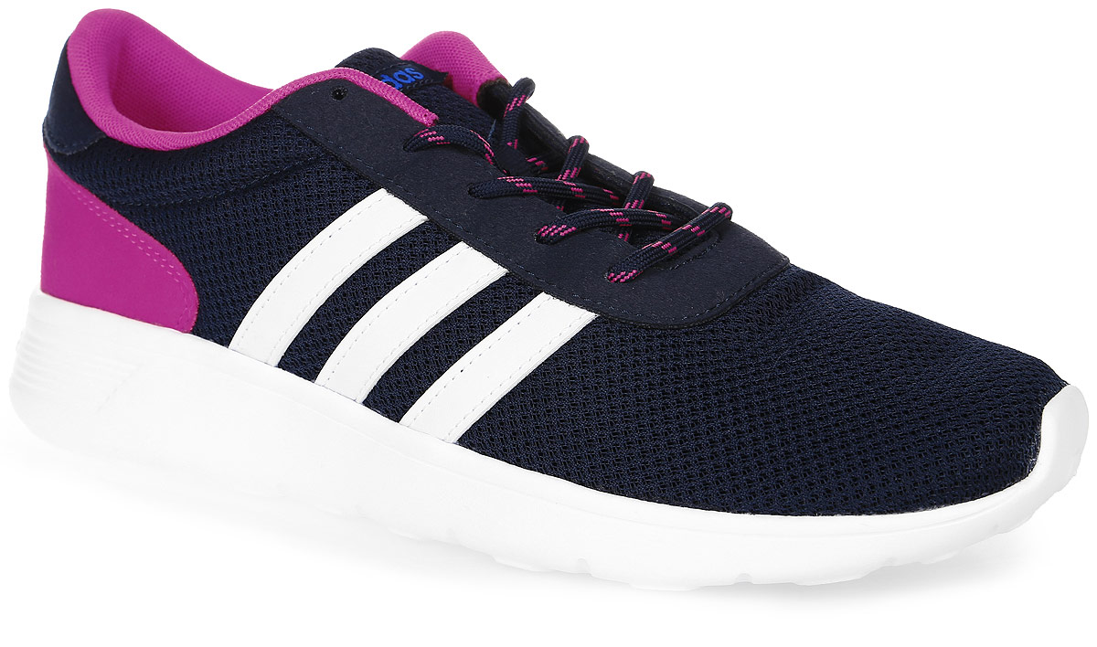 Кроссовки женские adidas Neo Lite Racer, цвет: темно-синий, ярко-розовый. AW3831. Размер 7 (39)AW3831 Кроссовки женские adidas Neo Lite Racer, цвет: темно-синий, ярко-розовый. AW3831. Размер 7 (39)AW3831Женские кроссовки adidas Neo Lite Racer выполнены из текстиля и искусственной замши. Модель оформлена фирменными нашивками из искусственной кожи. Шнурки надежно зафиксируют модель на ноге. Внутренняя поверхность из сетчатого текстиля комфортна при движении. Стелька выполнена из легкого ЭВА-материала с поверхностью из текстиля. Подошва изготовлена из высококачественной резины и дополнена рельефным рисунком.