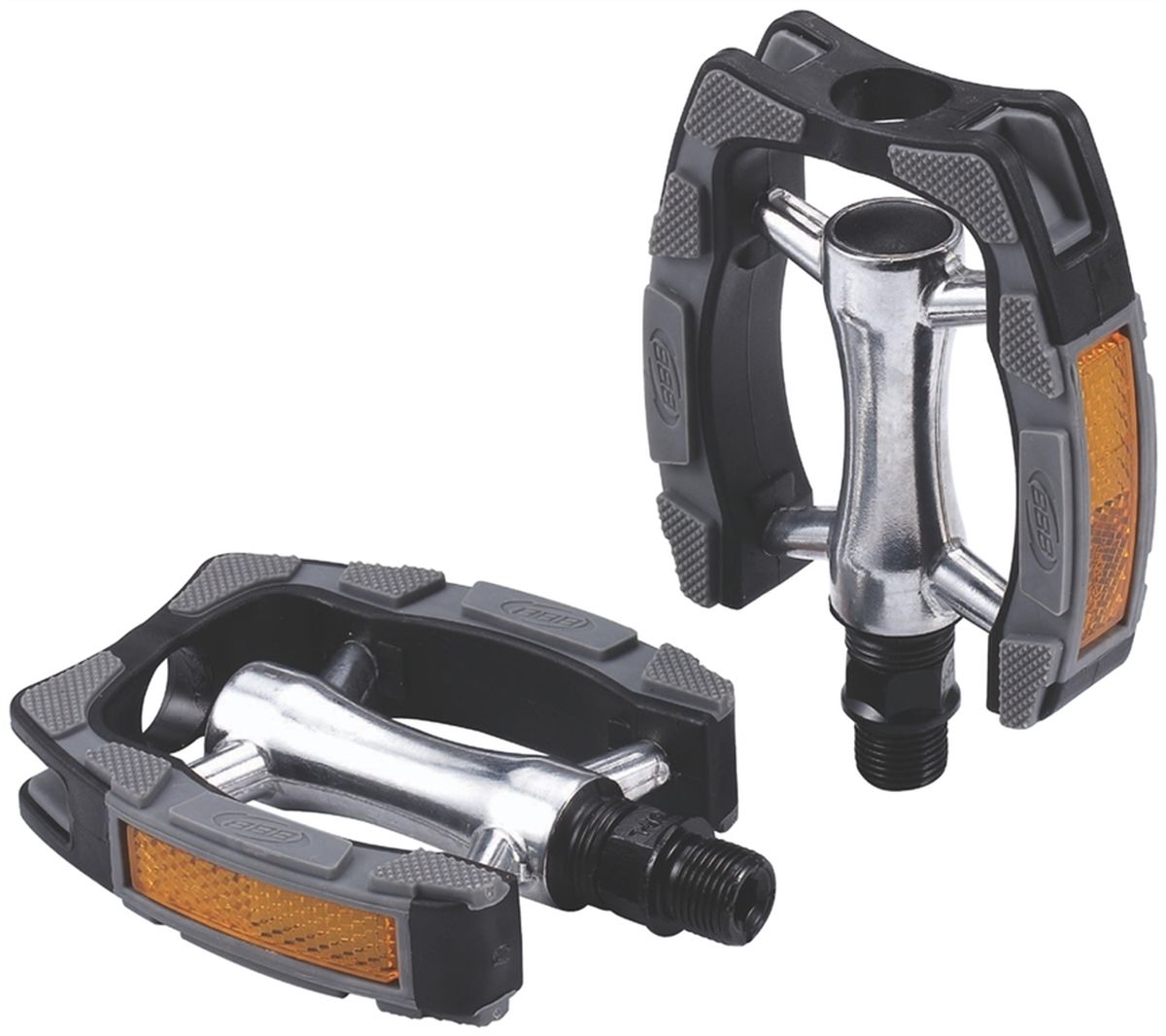 Педали BBB Trekking ComfortRider, цвет: черный, 2 штBPD-29 Педали BBB Trekking ComfortRider, цвет: черный, 2 штBPD-29Высокопрочные цельные педали BBB Trekking ComfortRider с корпусом из алюминия. Рамка выполнена из композитного материала.Встроенные светоотражатели для безопасности.Прочная ось CrMO.Противоскользящее резиновое покрытие сверху и снизу.
