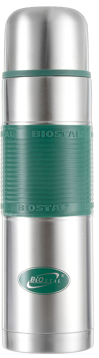 Термос Biostal Flёr, цвет: стальной, зеленый, 1 лNB-1000P-G Термос Biostal Flёr, цвет: стальной, зеленый, 1 лNB-1000P-GТермос с узким горлом Biostal Flёr, изготовленный из высококачественной нержавеющей стали, имеет удобную цветную силиконовую вставку. Такой термос прост в использовании, экономичен и многофункционален. Термос предназначен для хранения горячих и холодных напитков (чая, кофе) и укомплектован пробкой с кнопкой. Такая пробка удобна в использовании и позволяет, не отвинчивая ее, наливать напитки после простого нажатия. Изделие также оснащено крышкой-чашкой. Легкий и прочный термос Biostal Flёr сохранит ваши напитки горячими или холодными надолго. Высота термоса (с учетом крышки): 31,5 см.Диаметр горлышка: 5 см.