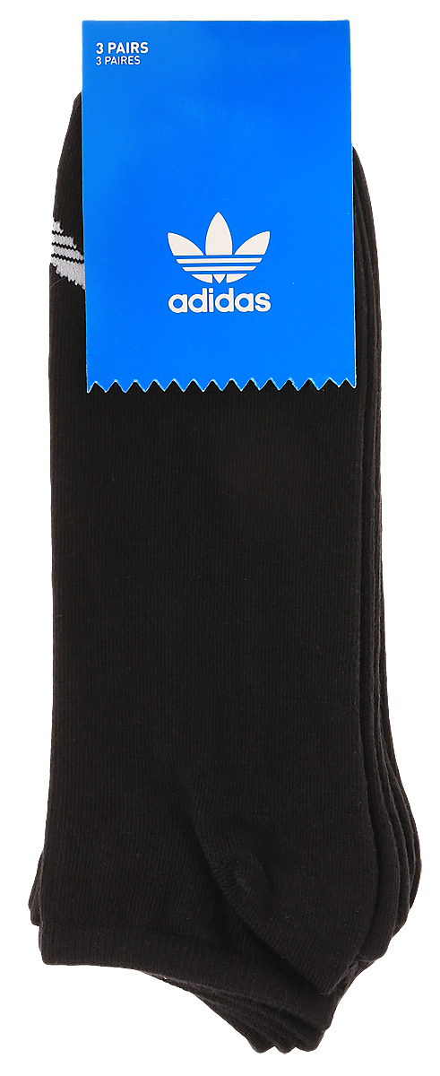 Носки adidas Trefoil Liner, цвет: черный, 3 пары. S20274. Размер 39/42S20274 Носки adidas Trefoil Liner, цвет: черный, 3 пары. S20274. Размер 39/42S20274Носки adidas Trefoil Liner изготовлены из высококачественного эластичного хлопка с добавлением полиэстера. Укороченные носки с поддержкой стопы имеют эластичную резинку, которая надежно фиксирует носки на ноге. В комплект входят 3 пары носков, оформленных логотипом бренда adidas.
