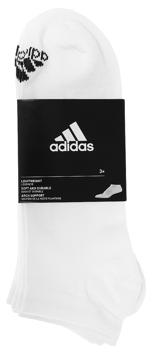 Носки adidas Per No-Sh T, цвет: белый, 3 пары. AA2311. Размер 35/38AA2311 Носки adidas Per No-Sh T, цвет: белый, 3 пары. AA2311. Размер 35/38AA2311Носки adidas Per No-Sh T изготовлены из высококачественного эластичного хлопка с добавлением полиэстера. Укороченныеноски с поддержкой стопы имеют эластичную резинку, которая надежно фиксирует носки на ноге. В комплект входят 3 пары носков, оформленных логотипом бренда adidas.