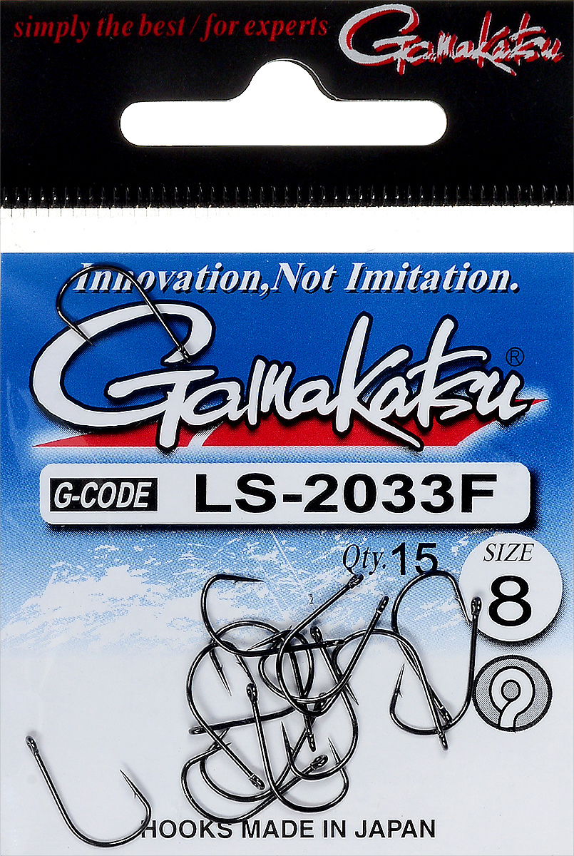 Крючок рыболовный Gamakatsu LS-2033F, размер 8, 15 шт14792200800 Крючок рыболовный Gamakatsu LS-2033F, размер 8, 15 шт14792200800Крючок Gamakatsu LS-2033F предназначен для ловли карпа. Изделие изготовлено из высококачественной и прочной стали. Подходит для растительных и животных насадок. Крючок прекрасно справляется с любой рыбой как на море, так и на спокойной воде. Размер: 8.Количество: 15 шт. Вид головки: кольцо.