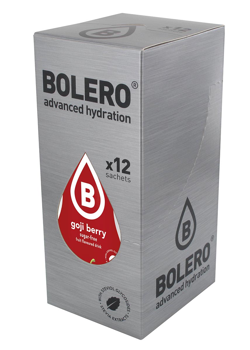 Напиток быстрорастворимый Bolero Goji Berry / Ягоды годжи, 9 г х 12 штЦБ-00003157 Напиток быстрорастворимый Bolero Goji Berry / Ягоды годжи, 9 г х 12 штЦБ-00003157Быстрорастворимый напиток предназначен для спортсменов, в период интенсивных тренировок в дополнение к основному рациону в соответствии с программой, разработанной для данных видов спорта. Каждый пакетик (9 г) рассчитан на приготовление 1,5-2 литра сока. Их также очень удобно носить с собой. Состав: без добавления ГМО. Не содержит глютен, без сахара. -Лимонная кислота, яблочная кислота, мальтодекстрин;- ароматические и вкусовые вещества; - L-аскорбиновая кислота. - натуральные ароматизаторы и подсластители: ацесульфам К, сукралоза,стевиогликозиды (экстракты стевии), регулятор кислотности: тринатрийцитрат. - разрыхлитель: трикальцийфосфат; - загустители: гуаровая камедь, гуммиарабик (аравийская камедь). Товар не является лекарственным средством. Товар не рекомендован для лиц младше 18 лет. Могут быть противопоказания иследует предварительно проконсультироваться со специалистом. Товар сертифицирован.