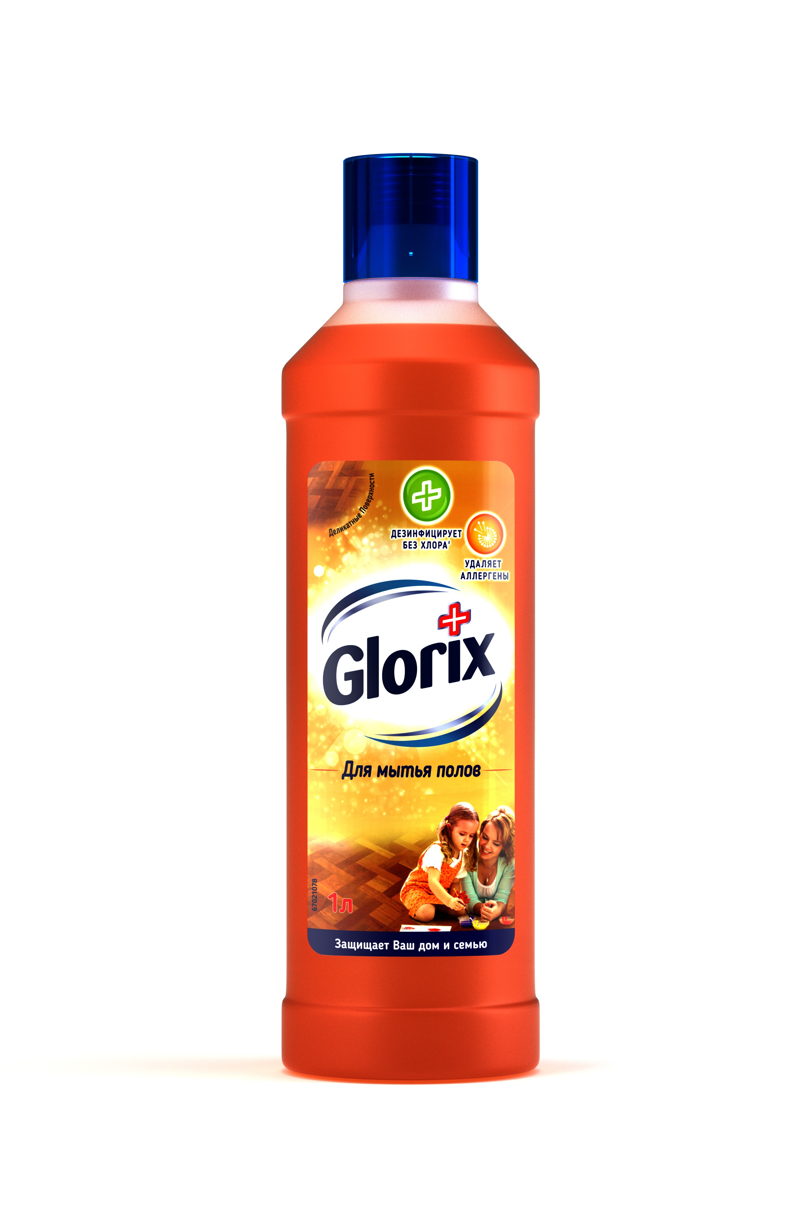 Glorix Средство для мытья пола Деликатные поверхности, 1 л21130613 Glorix Средство для мытья пола Деликатные поверхности, 1 л21130613Чистящее средство для пола Glorix Деликатные поверхности эффективно очищает и дезинфицирует поверхности без хлора. Уничтожает 99,99% болезнетворных бактерий, удаляет аллергены (пыль и пыльцу) и наполняет дом приятным ароматом.Разработано для мытья пола, также идеально подходит для ежедневного очищения других больших и малых поверхностей (рабочие поверхности, стол, стулья).Состав: менее 5%: неионогенные ПАВ, катионные ПАВ, отдушка, цитронеллол. Дезинфицирующий агент менее 5% бензалкония хлорид. Товар сертифициро