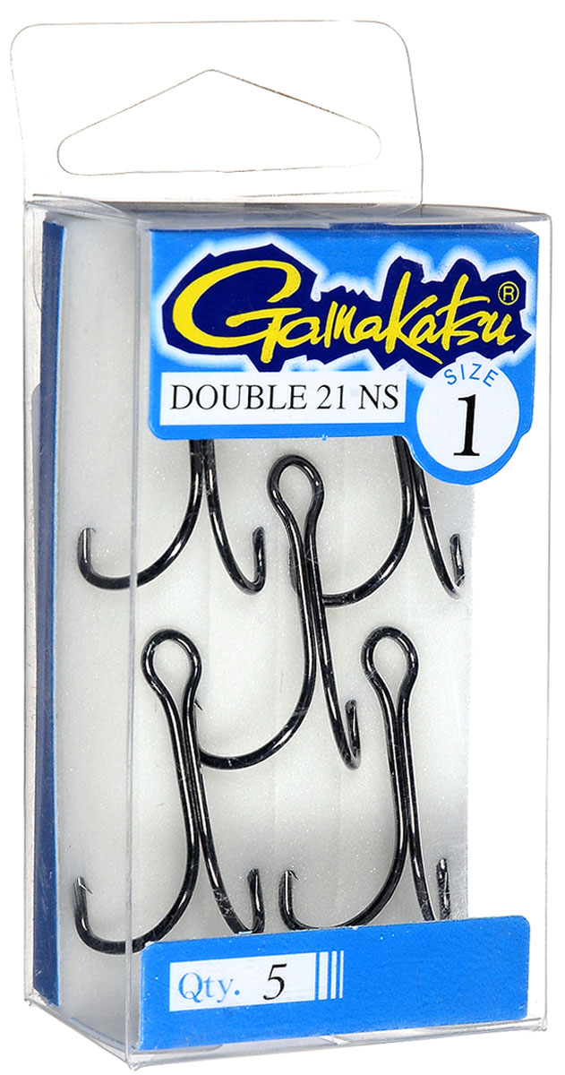 Крючок рыболовный Gamakatsu Double 21 NS, размер 1, 5 шт