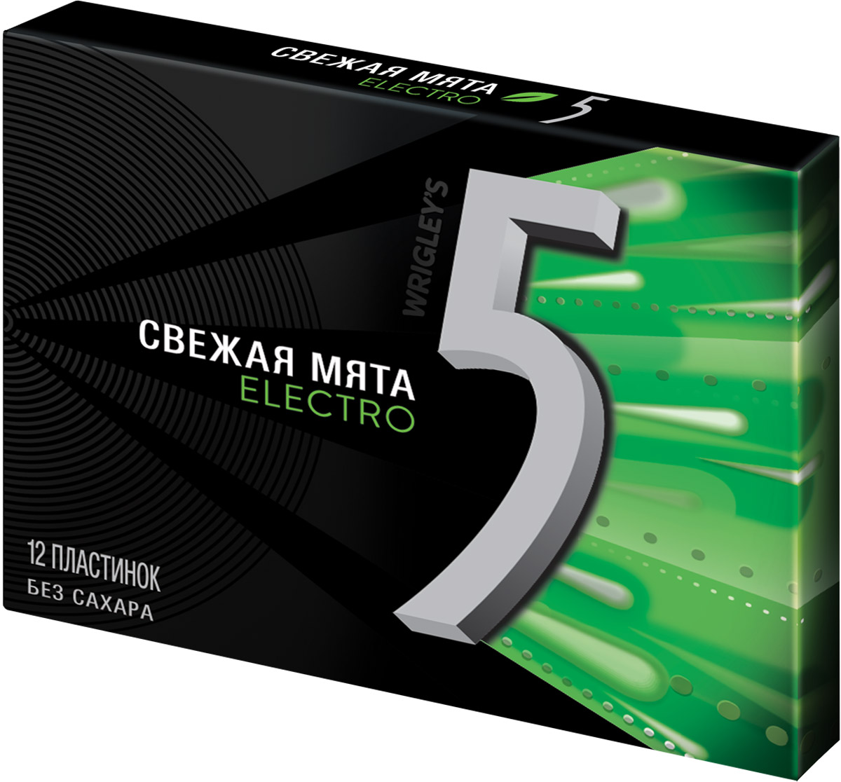 Wrigleys 5 Electro Свежая мята жевательная резинка без сахара, 31,2 г42182115 Wrigleys 5 Electro Свежая мята жевательная резинка без сахара, 31,2 г42182115Жевательная резинка Wrigleys 5 Electro в формате пластинок со вкусом сладкой мяты.Обладает мягкой приятной текстурой и удивительно долгим вкусом, а стильная черная пачка легко помещается в кармане и в сумочке, не теряя форму.В упаковке 12 пластинок.Уважаемые клиенты! Обращаем ваше внимание, что полный перечень состава продукта представлен на дополнительном изображении.