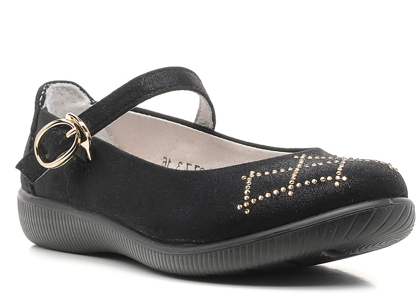 Туфли для девочки San Marko, цвет: черный. 53035. Размер 27
