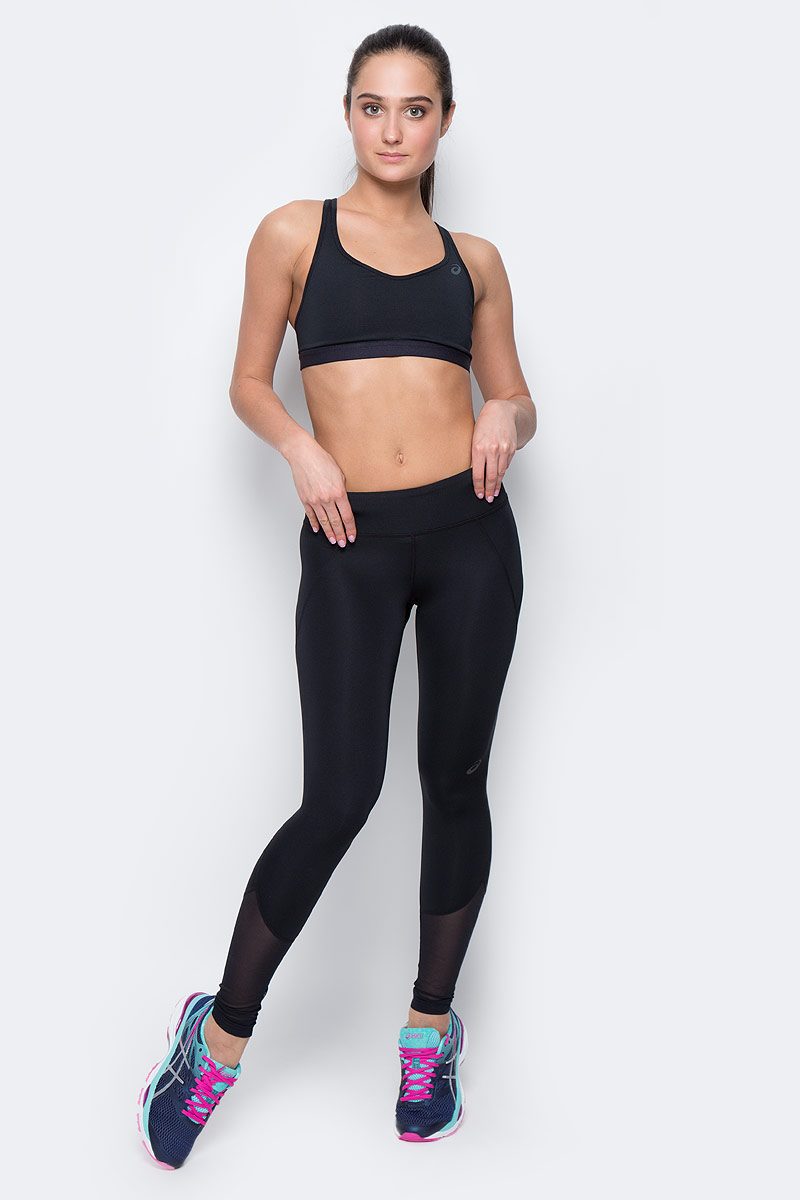 Тайтсы для фитнеса женские Asics Panel Tight, цвет: черный. 140941-0904. Размер XL (50/52)140941-0904 Тайтсы для фитнеса женские Asics Panel Tight, цвет: черный. 140941-0904. Размер XL (50/52)140941-0904Женские тайтсы для фитнеса Asics Panel Tight изготовлены из высококачественного эластичного полиэстера, они великолепно тянутся, не сковывают движения, обеспечивают необходимую циркуляцию воздуха и превосходно отводят влагу от тела, оставляя кожу сухой и обеспечивая наибольший комфорт. Облегающие тайтсы дополнены широкой эластичной резинкой на талии. Комфортные плоские швы исключают риск натирания даже во время интенсивных занятий спортом. По низу брючин расположены сетчатые вставки.