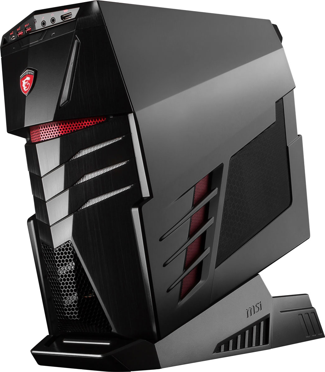 MSI Aegis Ti-024RU, Black настольный компьютер9S6-B90311-024 MSI Aegis Ti-024RU, Black настольный компьютер9S6-B90311-024Экстремальная игровая мощь! Готовься почувствовать эту мощь в игре с этой системой, полностью готовой к сражениям с MSI Aegis Ti.Играйте в новейшие хиты игрового мира во всей их красе на десктопе MSI Aegis Ti. Вы познаете всю мощь новейших графических карт класса High-endGeForce GTX 1070 в режиме SLI. Поддержка конфигурации 2-way SLI подарит высокую детализацию игрового мира и совершенное качество геймплея.Сердцем Aegis Ti стал мощный разблокированный процессор Intel Core i7-6700 с индексом K, который вы сможете разогнать без использования сложных приложений – даже корпус открывать не придётся. Одно нажатие кнопки Дракона на передней панели Aegis Ti, и внутренние компоненты придут в режим повышенной производительности. Это заставит игры и другие ресурсоёмкие задачи работать ещё более плавно, чем в обычном режиме.Благодаря новой архитектуре процессоров 6-го поколения Intel Core, реализована поддержка высокоскоростных модулей памяти DDR4 с частотой 2133 МГц. Двухканальная архитектура DDR4-2133 обеспечивает прирост производительности на 33% по сравнению с двухканальной работой памяти DDR3-1600.Желая добиться выдающейся производительности, инженеры MSI снабдили Aegis Ti новой мощной системой охлаждения Silent Storm Cooling 3. Три отдельных блока Aegis Ti имеют раздельное охлаждение. Такое решение позволило разделить внутреннее пространство на три независимых воздушных потока: для PSU, GPU и CPU. Уникальная архитектура Silent Storm Cooling 3 обеспечивает высокоточное управление температурой компонентов, благодаря чему система всегда остаётся холодной и тихой.Super RAID 4 – это новейшая технология построения высокоскоростных систем хранения данных, основанная на архитектуре RAID 0. Объединяя два модуля PCI-E Gen 3.0 x4 SSD-накопителей, использующих технологию NVMe, в единое целое, она позволяет развить невероятную скорость передачи данных – более 3300 Мбайт/с в режиме чтения!Добавьте уникальности вашему Aegis Ti с помощью подсветки Mystic Light. Пылающий огонь или холодный лед - все в ваших руках! По вашему вкусу вы можете выбрать из палитры любой цвет. Или используйте 8 различных эффектов.Донести аудиосигнал до слуха геймера в исходном качестве – задача не из простых. Специальный аппаратный усилитель Audio Boost 3, расположенный на материнской плате Aegis Ti, позволяет добиться наилучшего звучания голоса и музыки, в особенности для геймеров, использующих игровые гарнитуры.Копирование ваших любимых игр и фильмов через USB теперь происходит как никогда быстро. USB 3.1 Gen2 позволяет передавать данные со скоростью до 10Гб/с! Получите все преимущества USB 3.1 Gen2 в сочетании с более удобным разъемом Type-C. Реверсивные коннектор позволяет с легкостью подключать USB устройства.Ещё один уровень защиты игрового траффика, выражающийся в сглаженном приёме и передаче данных по сети. Killer Shield делает пинг более стабильным, что мгновенно отражается на более плавном геймплее.Killer DoubleShot Pro гарантирует согласованную работу LAN-адаптера Killer Ethernet и модуля Wi-Fi, обеспечивая стабильное высокоскоростное подключение между игроками и игровым сервером. Приложение Killer Network Manager автоматически определяет игровой трафик и ускоряет его, делая геймплей более гладким, без притормаживаний. Благодаря технологии Killer DoubleShot Pro вы сможете достичь максимальной пропускной способности вашего Интернет-подключения – вплоть до 1.867 Гбит/с.Точные характеристики зависят от модификации.Компьютер сертифицирован EAC и имеет русифицированную клавиатуру и Руководство пользователя.