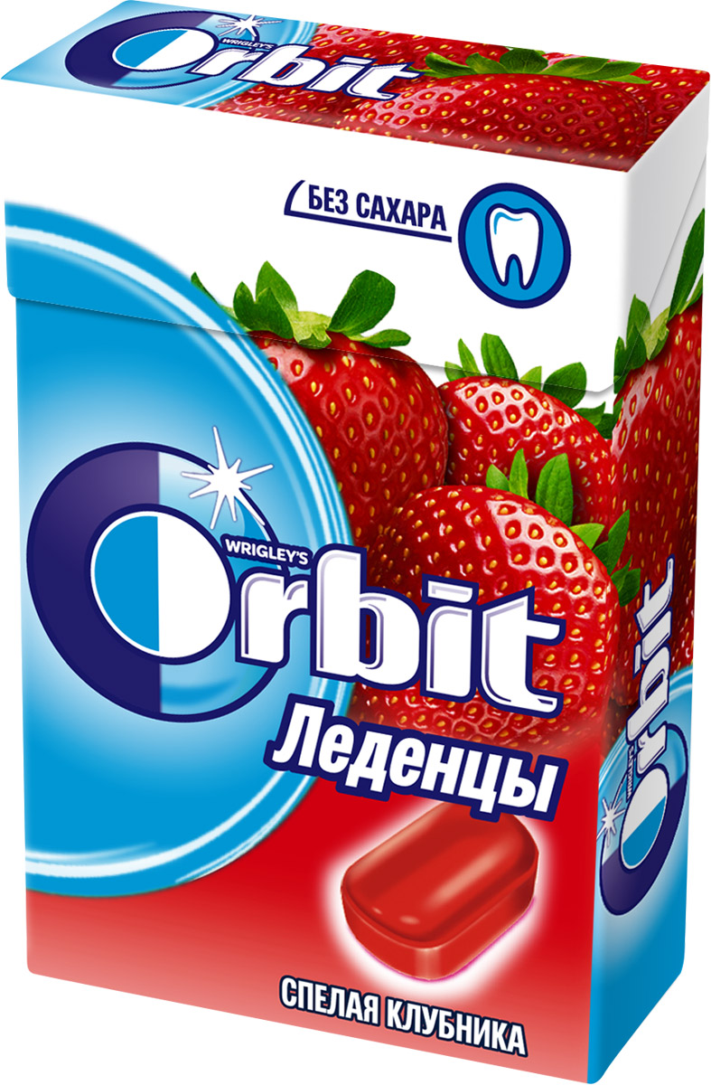 Orbit Спелая клубника леденцы, 35 г4009900475495 Orbit Спелая клубника леденцы, 35 г4009900475495Леденцы Orbit с ароматом спелой клубники без сахара помогут сохранить свежее дыхание и насладиться ярким вкусом. Вкусные и освежающие леденцы для уверенной улыбки в любой ситуации!Уважаемые клиенты! Обращаем ваше внимание, что полный перечень состава продукта представлен на дополнительном изображении.