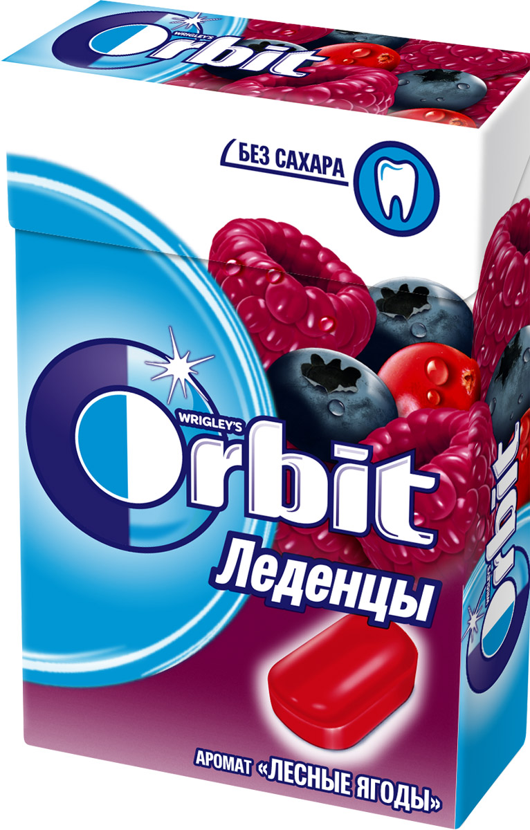 Orbit Лесные ягоды леденцы, 35 г4043041000437 Orbit Лесные ягоды леденцы, 35 г4043041000437Леденцы Orbit с ароматом лесных ягод без сахара помогут сохранить свежее дыхание и насладиться ярким вкусом. Вкусные и освежающие леденцы для уверенной улыбки в любой ситуации!Уважаемые клиенты! Обращаем ваше внимание, что полный перечень состава продукта представлен на дополнительном изображении.
