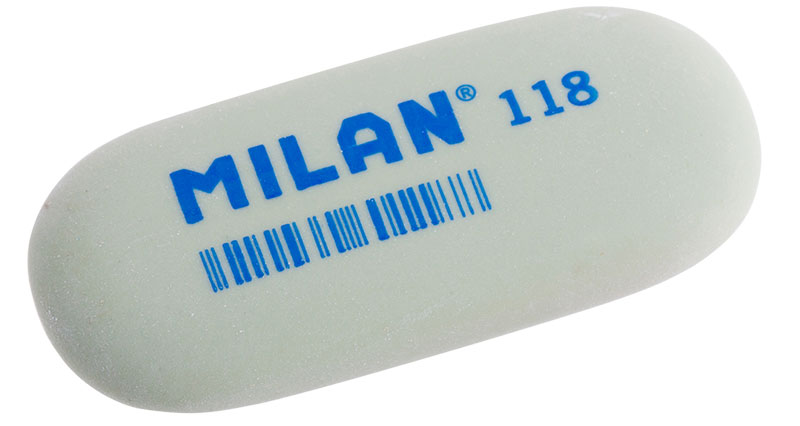Milan Ластик 118 цвет зеленыйCMM118_зеленый Milan Ластик 118 цвет зеленыйCMM118_зеленыйЛастик Milan овальной формы для точного стирания. Полумягкая текстура.