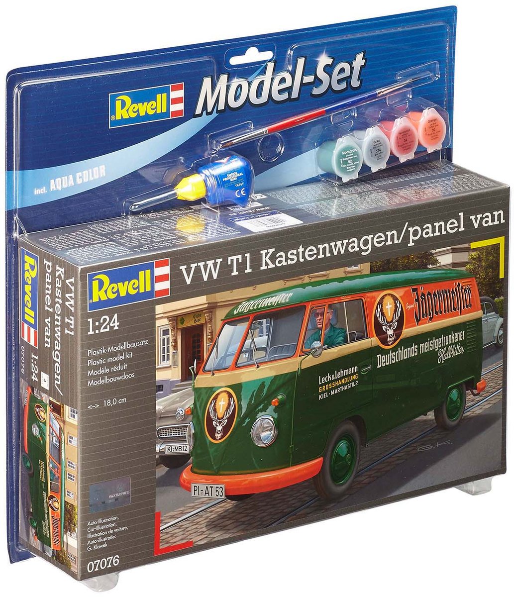 Revell Набор для сборки и раскрашивания Автомобиль Volkswagen VW T1 Kastenwagen