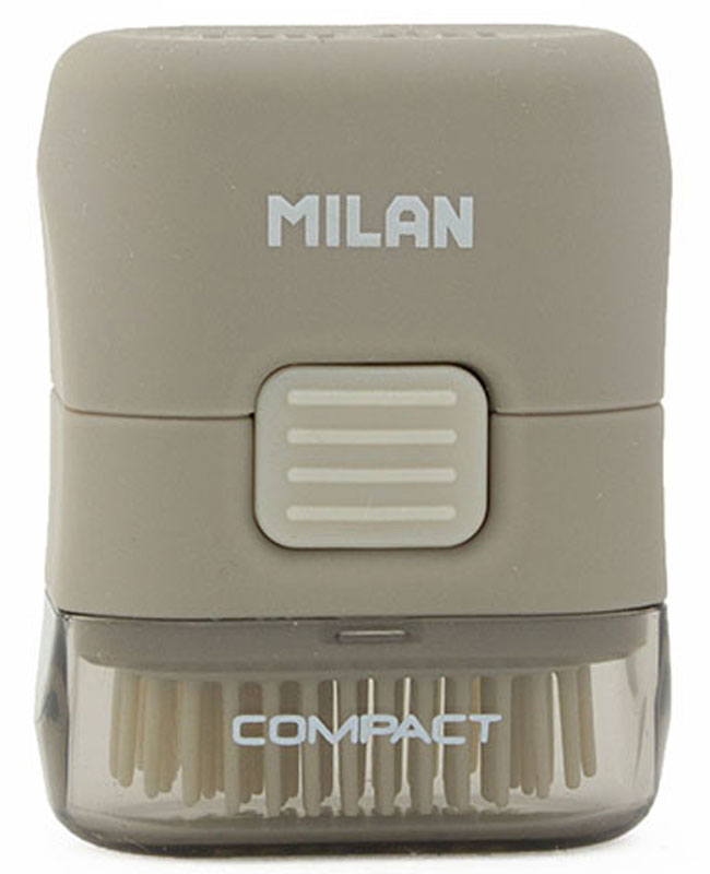 Milan Ластик с щеточкой Compact прямоугольный цвет серый4901116 Milan Ластик с щеточкой Compact прямоугольный цвет серый4901116Ластик Milan Compact с щеточкой в едином корпусе позволят одновременно стирать и удалять лишнее. Стильная и функциональная модель корпуса, прямоугольная форма ластика и колпачка делают товар эффектным и удобным.