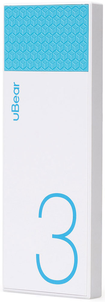uBear Light 3000, White Light Blue внешний аккумулятор