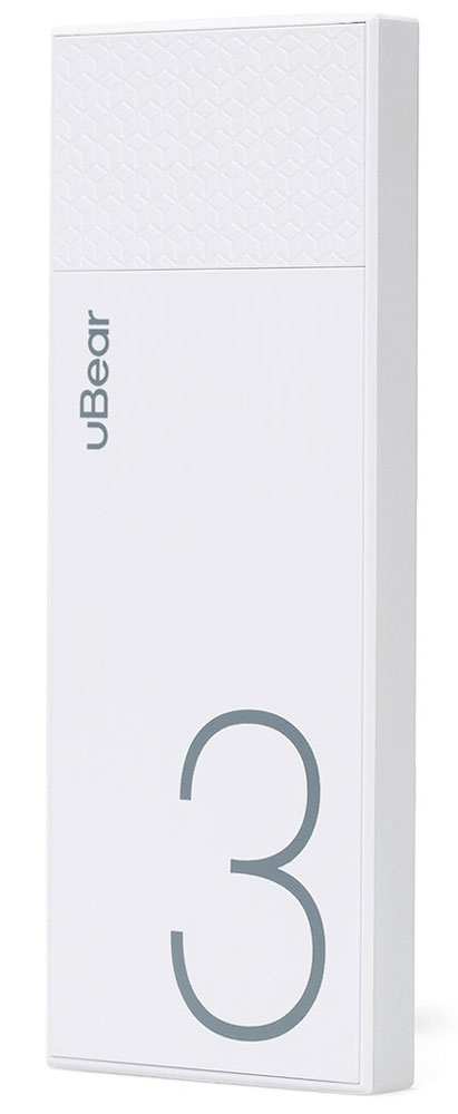 uBear Light 3000, White внешний аккумулятор