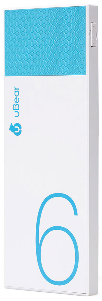 uBear Light 6000, White Light Blue внешний аккумулятор