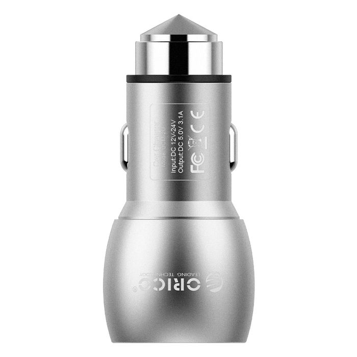 Orico UCM-2U, Silver автомобильное зарядное устройствоORICO UCM-2U-SV Orico UCM-2U, Silver автомобильное зарядное устройствоORICO UCM-2U-SVНе смотря на высокую мощность, размеры у Orico UCM-2U оказались небольшими, а его корпус сделан из металла. Благодаря использованию качественных электронных компонентов, КПД Orico UCM-2U удалось поднять до 88%. Необычный дизайн Orico UCM-2U позволяет использовать его вместо аварийного молотка для того, чтобы разбить стекло автомобиля, если дверь будет заблокирована в случае ДТП.Orico UCM-2U защищён от коротких замыканий, высокой температуры, скачков напряжения, перегрузки по току и от других неприятностей, с которыми может встретиться зарядное устройство. Orico UCM-2U совместим не только с множеством устройств, но и со всеми моделями автомобилей с прикуривателями на 12 В и 24 В.