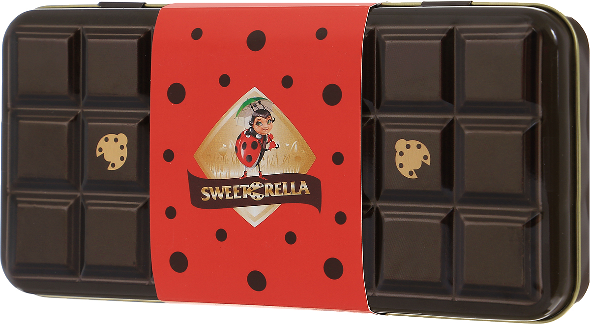 Sweeterella молочный шоколад с хрустящими шариками шоколадный пенал, 110 г sweeterella набор сдобного печенья ассорти 710 г