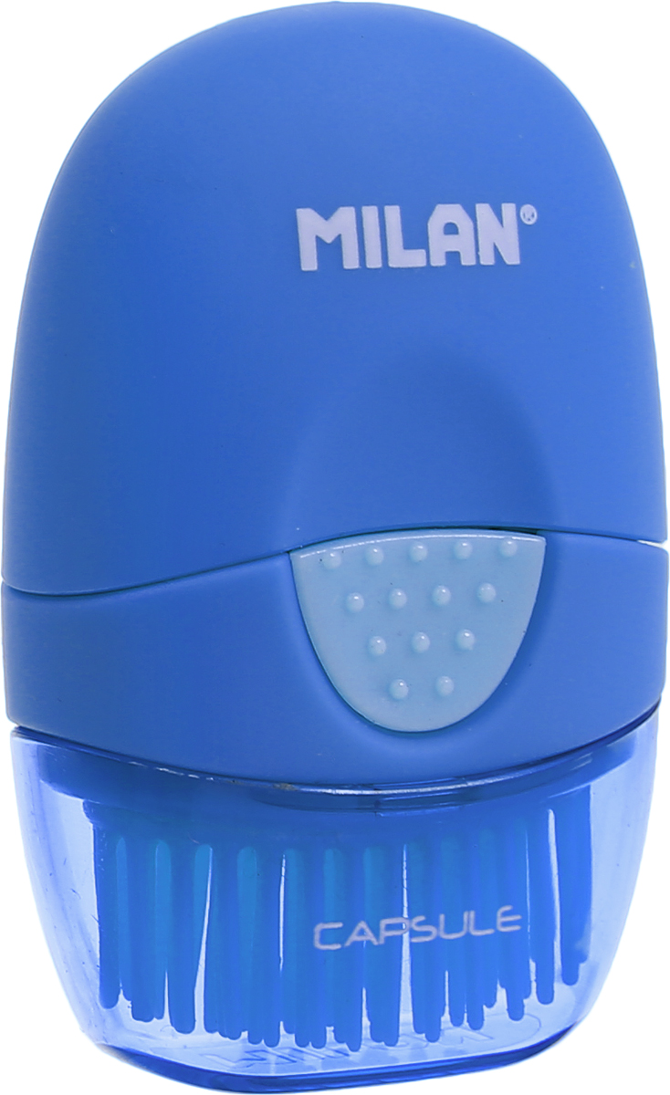 Milan Ластик с щеточкой Capsule овальный цвет синий