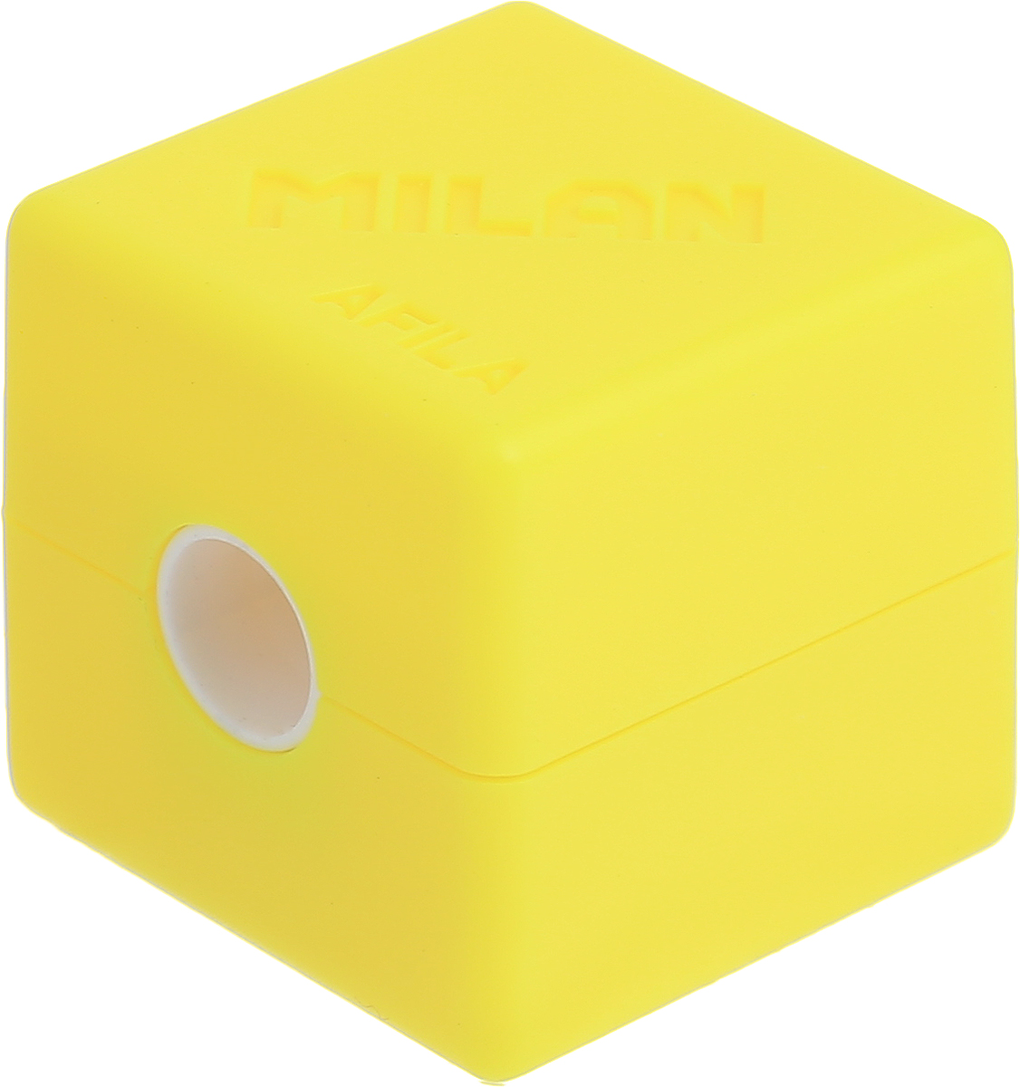 Milan Точилка Cubic с контейнером цвет желтый20154216_желтый Milan Точилка Cubic с контейнером цвет желтый20154216_желтыйКомпактная точилка Milan Cubic с контейнером оснащена безопасной системой заточки.Эта система предотвращает отделение лезвия от точилки. Идеально подходит для использования в школах. Стальное лезвие острое и устойчиво к повреждению. Идеально подходит для заточки графитовых и цветных карандашей