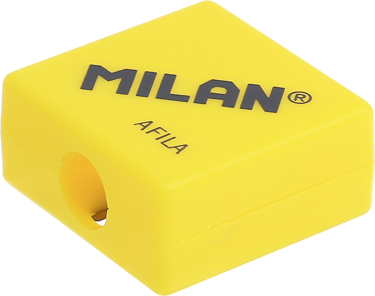 Milan Точилка Afila цвет желтый20140932_желтый Milan Точилка Afila цвет желтый20140932_желтыйКомпактная точилка Milan Afila оснащена безопасной системой заточки.Эта система предотвращает отделение лезвия от точилки. Идеально подходит для использования в школах. Стальное лезвие острое и устойчиво к повреждению. Идеально подходит для заточки графитовых и цветных карандашей